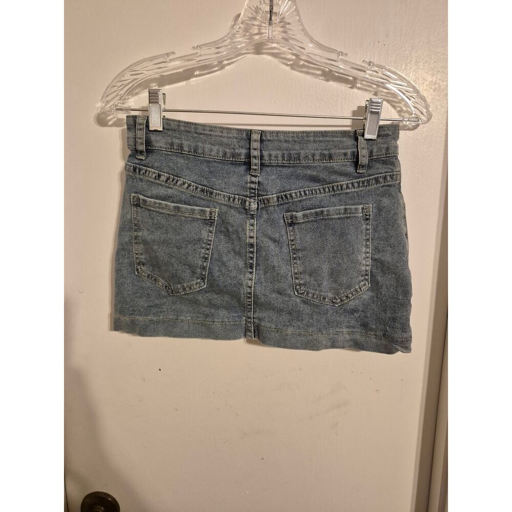 Shein Denim Micro Skirt Size Medium - Picture 2 of 5